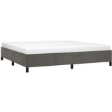 Posteljni okvir temno siv 200x200 cm žamet, (20725482) | Shoptok.si