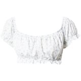 NLY by Nelly Majica svetlo modra / svetlo zelena / bela | Shoptok.si