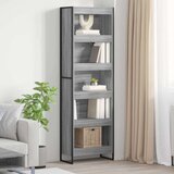 vidaXL Ormarić za knjige 2 pcs Siva Sonoma 80 x 30 x 155 cm | shoptok.hr