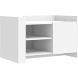 Furnova Klubska mizica bela 80x50x50 inženirski les, (21915286) | Shoptok.si