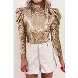 Fenzy Elegantni Top Sa Šljokicama, Boja Marelice | shoptok.hr