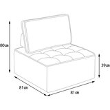 SARAHE Enojni kavč, majhna sedežna garnitura, fotelj za dnevno sobo, vreča za sedenje, kavč za spalnico, sobo za goste ali otroško sobo-Bež, (5000009354) | Shoptok.si