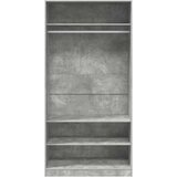  Ormar siva boja betona 100 x 50 x 200 cm od iverice | shoptok.hr
