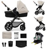 Kinderkraft Voziček Moov 2 4v1 MINK PRO, Moonlight Grey | Shoptok.si