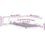  Krevetna konstrukcija Bijelo 80 x 200 cm boja drva | shoptok.hr