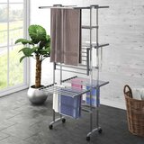  Za sušenje rublja 3 razine i kotači srebrni 60x70x129 cm | shoptok.hr
