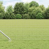 vidaXL Set stupova ograde Set od 13 Srebrna Galvanizirani čelik Cijene