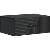  Noćni ormarić za montažu na zid 2 pcs Crna 49 x 34,5 x 20 cm | Eponuda.com