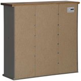 vidaXL Viseći ormarić HALDEN 2 klizna vrata sivi 75x22,5x70 cm bor | shoptok.hr