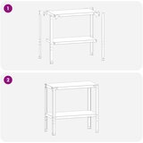  Stol za presađivanje 80 x 40 x 80 cm Nehrđajući čelik Srebrna | shoptok.hr
