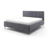 Meise Möbel temno siva zakonska postelja z letvico in shrambo Lizzano, 160 x 200 cm | Shoptok.si