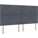 Box Spring krevet s madracem i klupom tamno siva 180x200 cm od baršuna | shoptok.hr