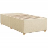  Okvir kreveta s oprugama i madrac krem 80x200 cm od tkanine | shoptok.hr