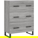 The Living Store Komoda siva sonoma 69,5x34x90 cm inženirski les - Komoda, (21503176) | Shoptok.si