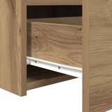  Noćni ormarići s LED svjetlima 2 komada Artisan hrast 50x40x45 cm | shoptok.hr