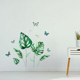  Okrasna nalepka Tropski listi (Samolepilna folija, 31 x 15 cm) | Shoptok.si
