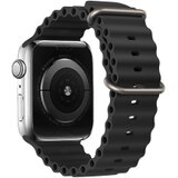 Silikonska NARUKVICA ZA APPLE WATCH 42/44/45/49 DIZAJN 1 CRNA Cijene