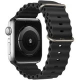 NARUKVICA ZA APPLE WATCH 42/44/45/49 DIZAJN 1 CRNA