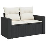  11-dijelni set vrtnih sofa od poliratana s jastucima crni | shoptok.hr