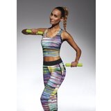Bas Bleu Crop top TROPICAL-TOP 30 sporty with colorful stripes Cene