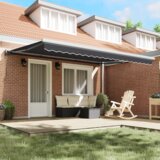 vidaXL Automatska uvlačiva tenda Antracit 450x300 cm | shoptok.hr
