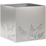  Vrtna saksija Srebrna 50 x 50 x 49 cm Nehrđajući čelik | shoptok.hr