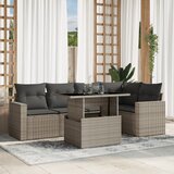 vidaXL 6-dijelni set vrtnih sofa od poliratana s jastucima svjetlosivi | shoptok.hr