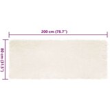 vidaXL lažna ovčja preproga bela 80 x 200 cm poliester | Shoptok.si