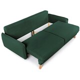 Bonami Selection Tamno zelena sklopiva/s prostorom za odlaganje sofa od samta 218 cm Tori – | shoptok.hr