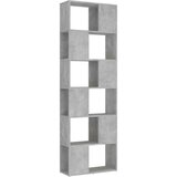 Ormarić za knjige / pregrada boja betona 60x24x186 cm drvena | shoptok.hr