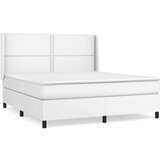  Box spring postelja z vzmetnico bela 180x200 cm umetno usnje, (20900302) | Shoptok.si