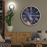 Opviq MDF Zidni sat 50cm Šareni