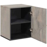 vidaXL Kopalna stenska omarica Siva 38 x 33 x 48 cm Trden mangov les | Shoptok.si