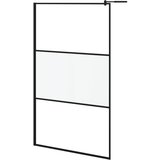 Furnova Pregrada za tuš 115x195 cm motno ESG steklo črna, (22012513) | Shoptok.si