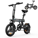 Shengmilo 14-palčno električno kolo EB1 - motor 350 w, doseg 30-40 km, 3 načini hitrosti, zadnje vzmetenje, črna, (21823555) | Shoptok.si