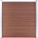 vidaXL Vrtna ograja WPC 180x186 cm rjava | Shoptok.si