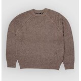 Salty Crew Harbor Fishermans Knit Pulover natural heather Cene