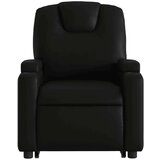  Naslonjač na podizanje od umjetne kože crni | shoptok.hr