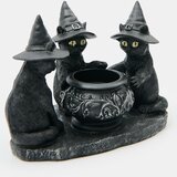 Sinsay Halloween svijećnjak za lučicu u obliku mačaka s kotlićem | shoptok.hr