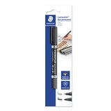 Staedtler Permanentni marker Lumocolor Duo 0,6-4 mm, crna | shoptok.hr
