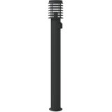  Vanjska podna svjetiljka sa utičnicom crne 110 cm čelična | Eponuda.com