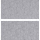 Stepenica Pravokutni 2 pcs Srebrno 50 x 25 cm Aluminij | shoptok.hr