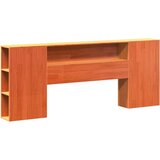 vidaXL Knjižna postelja brez vzmetnice vošč. rjava 180x200 cm borovina | Shoptok.si