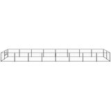 vidaXL kavez za pse crni 16 m² čelični | shoptok.hr