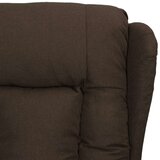 Stol s funkcijo vstajanja temno rjavo blago, (20934899) | Shoptok.si