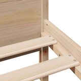 vidaXL Posteljni okvir brez vzmetnice 140x190 cm trdna borovina | Shoptok.si