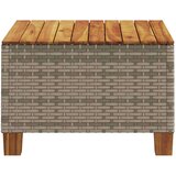  Vrtni stol sivi 55 x 55 x 36 cm od poliratana i bagremovog drva | shoptok.hr