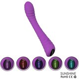 Sex HD Sunshine - vibrator G-točke s žljebovima na baterije (ljubičasti) | shoptok.hr