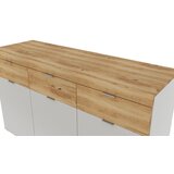XORA KOMODA, barve hrasta, svetlo siva | Shoptok.si