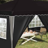  Rastezljivi šator za zabave 575 x 288 x 245 cm Crna | shoptok.hr